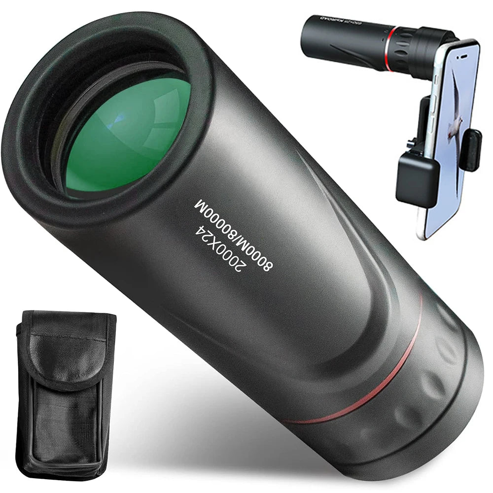 Monocular Telescope Upgrade 2000X24 HD Monoculars for Adults With