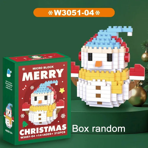 Christmas Gifts Micro Building Block Series Santa Claus Reindeer