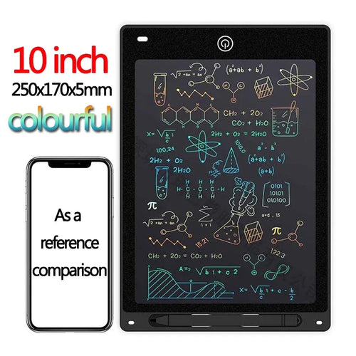 10/12/inch LCD Writing Tablet Drawing Board Kids Graffiti Sketchpad