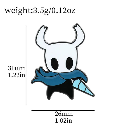Hollow Knight Enamel Pins Cute Cartoon Metal Brooch Game Jewelry Badge