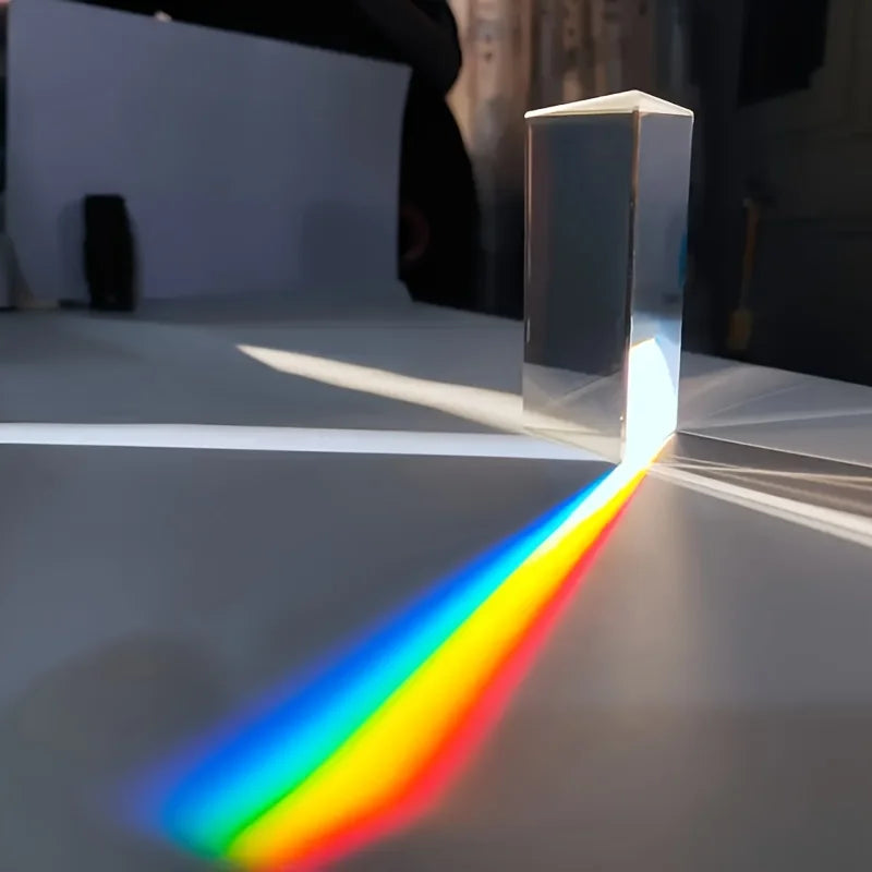 Educational Glass Prism - Spectral Reflection, Ideal Teaching and