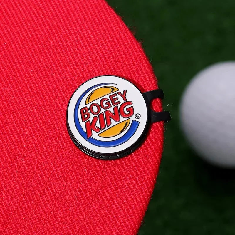 Bogey Ball King Creative Golf Hat Clips Magnetic Golf Ball Marker Cap