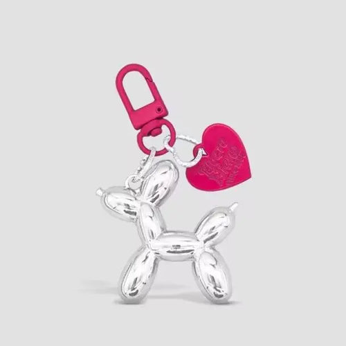 Jelly Cute Jelly Balloon Dog Keychain Pendant Cartoon Dog Chain