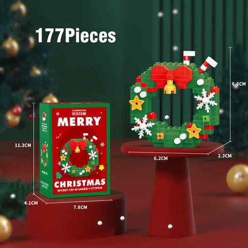 Christmas Gifts Micro Building Block Series Santa Claus Reindeer