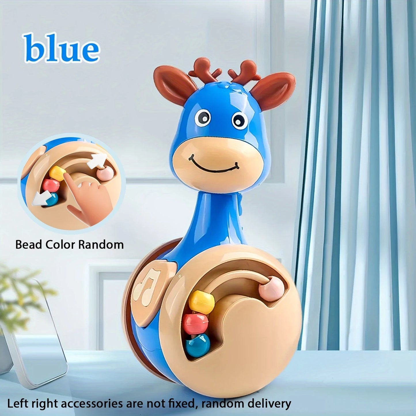 Fawn Sliding Tumbler Toy Rattle Baby Educational Early Education Gift