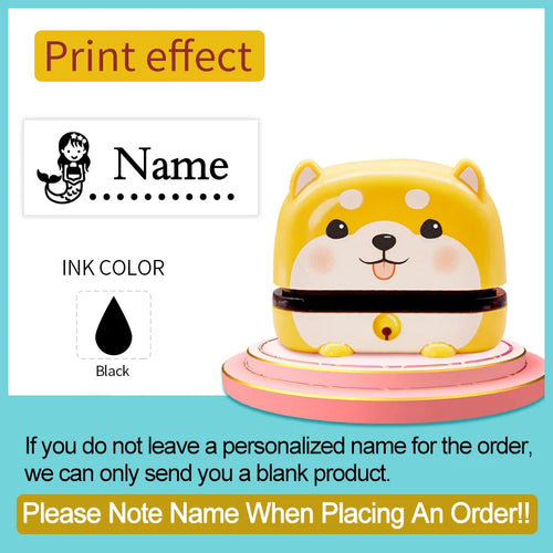 ‌Personalized Baby Name Stamp Set - Custom Waterproof Ink Seal for