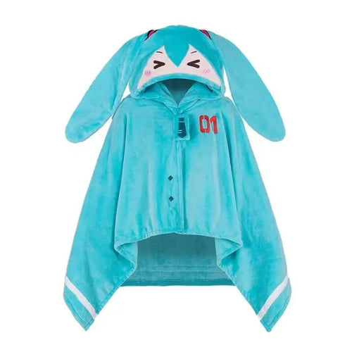 Hatsune Itabag Multi Functional Hooded Air Conditioning Blanket Soft