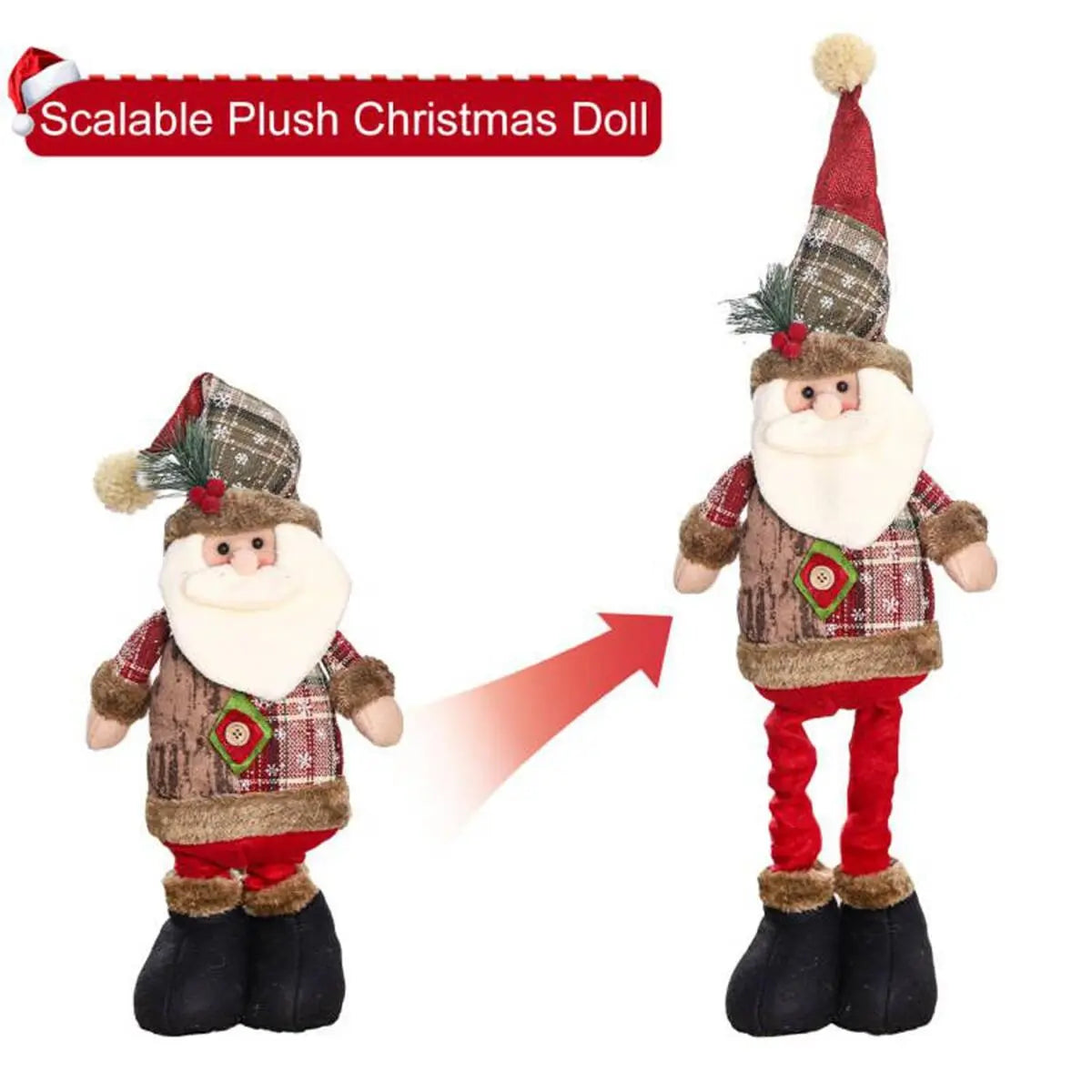 Telescopic Christmas Doll Merry Christmas Decorations For Home 2023