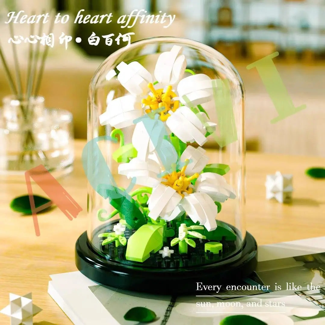 Diy Micro Flower Building Blocks Mini Bricks Particles Eternal Life