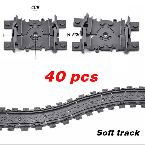 NEW City Trains Flexible Tracks Soft Straight Curved Rails Switch