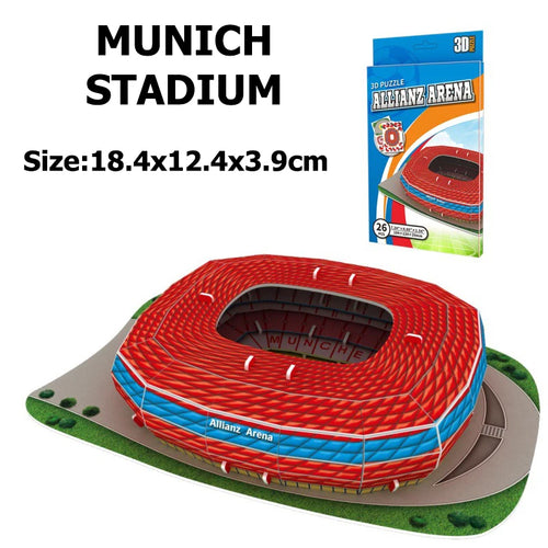 Miniature Football Field 3D DIY Puzzle World Famous Stadiums Models