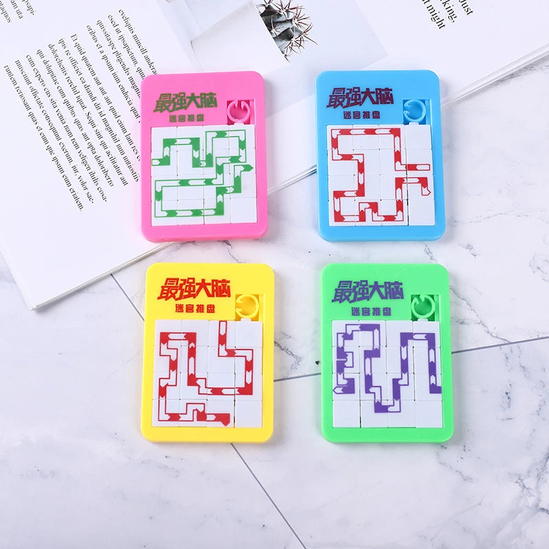 6PCS Random Number Puzzle Plastic Moving Sliding Early Education