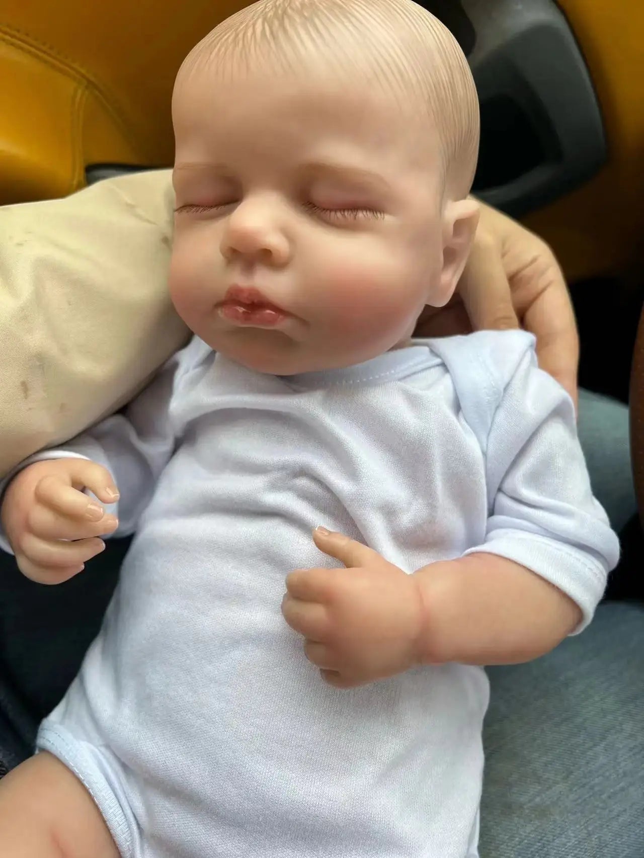 50CM Realistic Finished Bebe Reborn Silicone Vinyl Cloth Body Doll