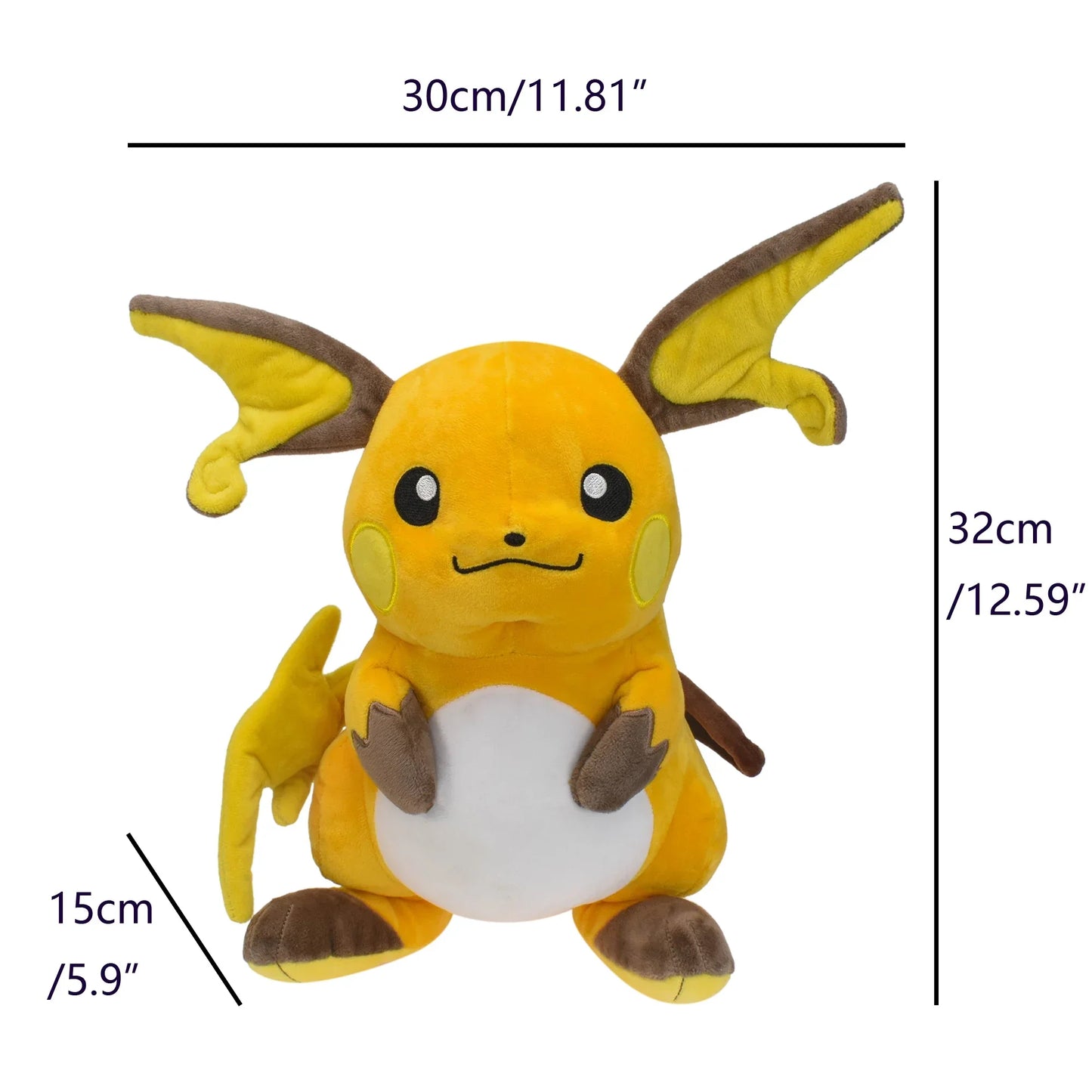 Peluche Pikachu Pichu Evolution Raichu Plush Toy Stuffed Doll