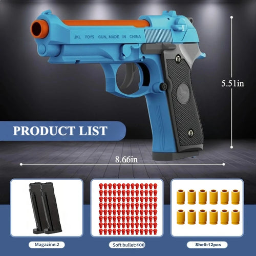 SIG17 Shell Throwing Toy Gun Continuous Firing Blowback Soft Bullet