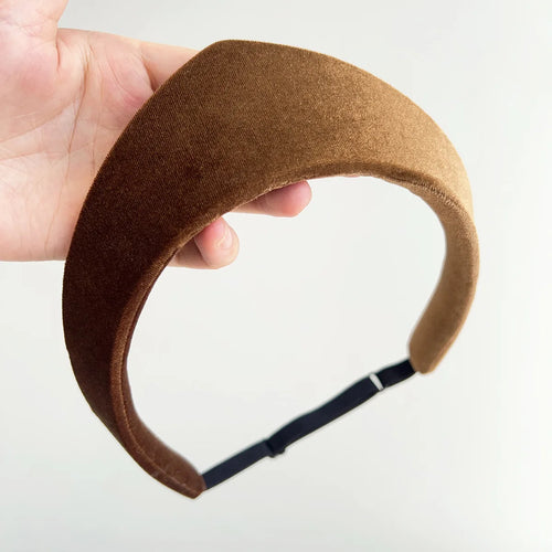 1PC Velvet Smooth Headband for Women,Winter Leisure Vintage Headband