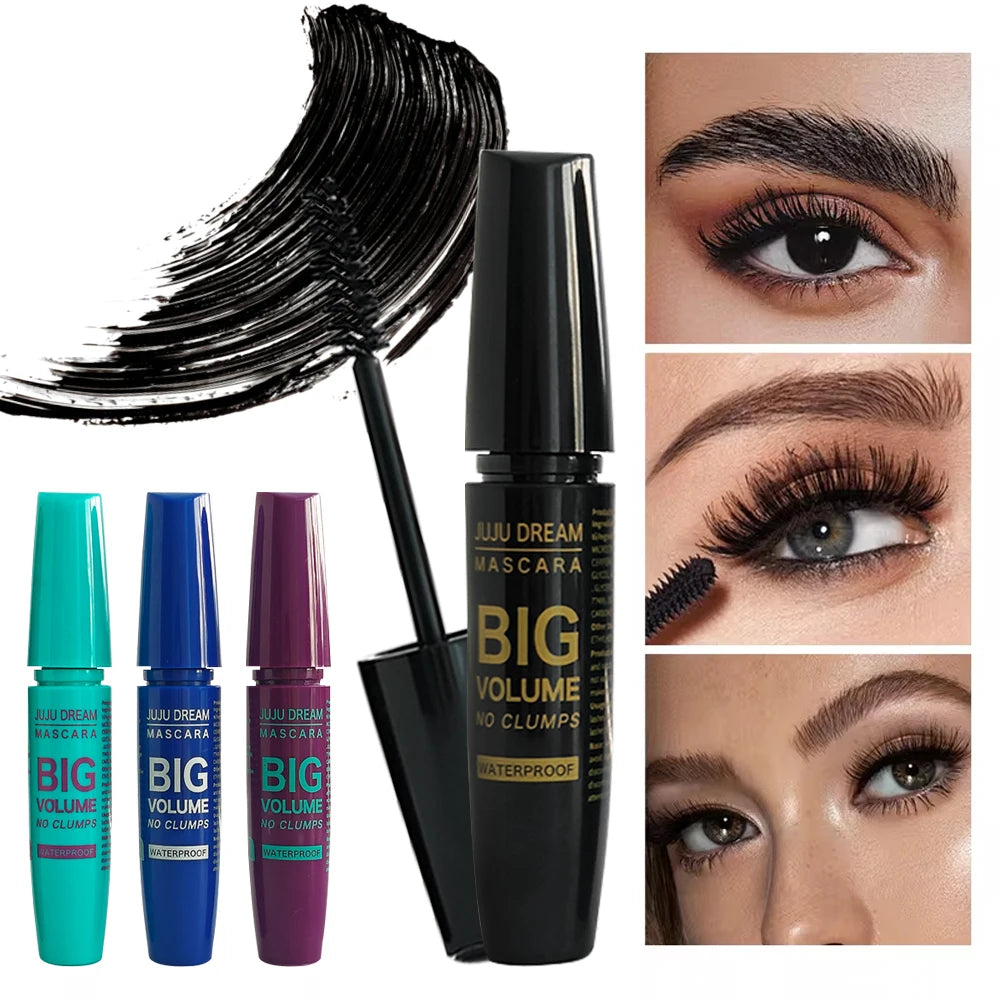 4D Black Mascara - Long-Lasting, Volumizing & Curling for All Skin