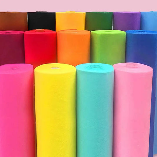 1/2/3meter Stiff Felt Fabric Sheet Craft Felt Sheet Assorted Color