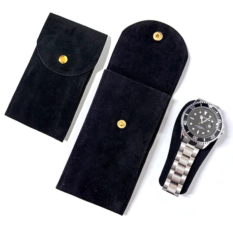 Embers Watch Bag Blue Black Green Watch Box Flannelette Gift Box