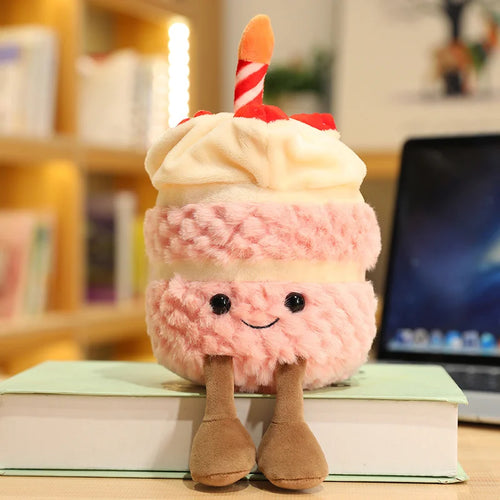 New Cartoon Egg Stuffed Toy Expression Food Bread Toast Series