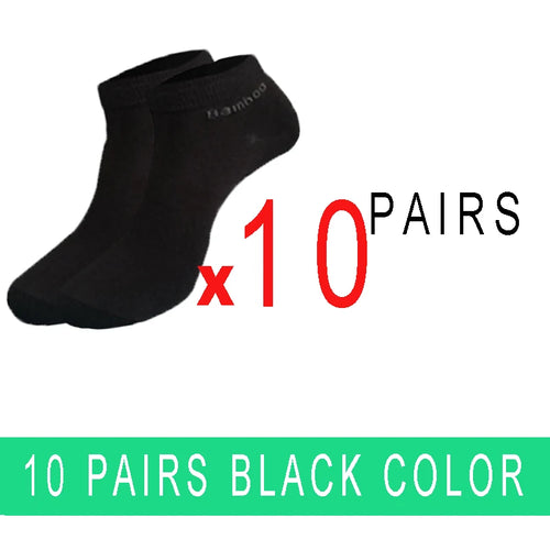 5/10/15/20 Pairs Bamboo Fiber Ankle Socks Men‘s And Women Soft and