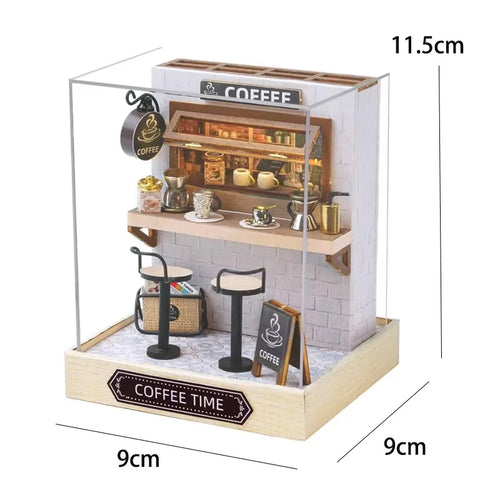 New Miniature Doll Houses DIY Small House Kit Making Room Toys Home