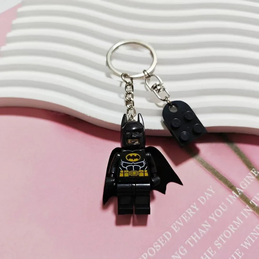 Beautiful Handmade 3D Fairy Star Pink Black Bat Keychain Y2k Heart