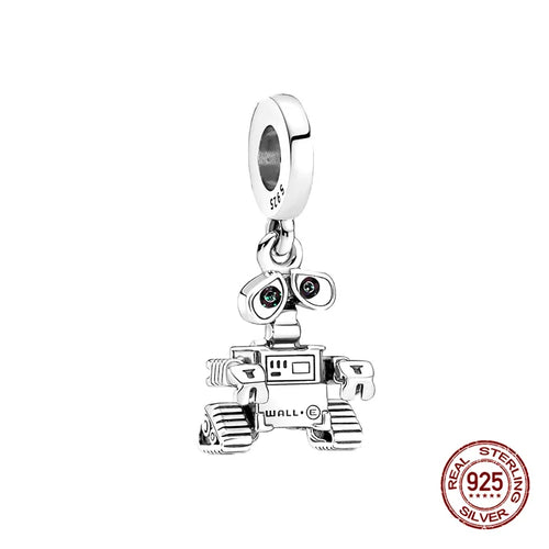 New S925 sterling silver Disney Mickey Mouse pendant bead suitable Fit