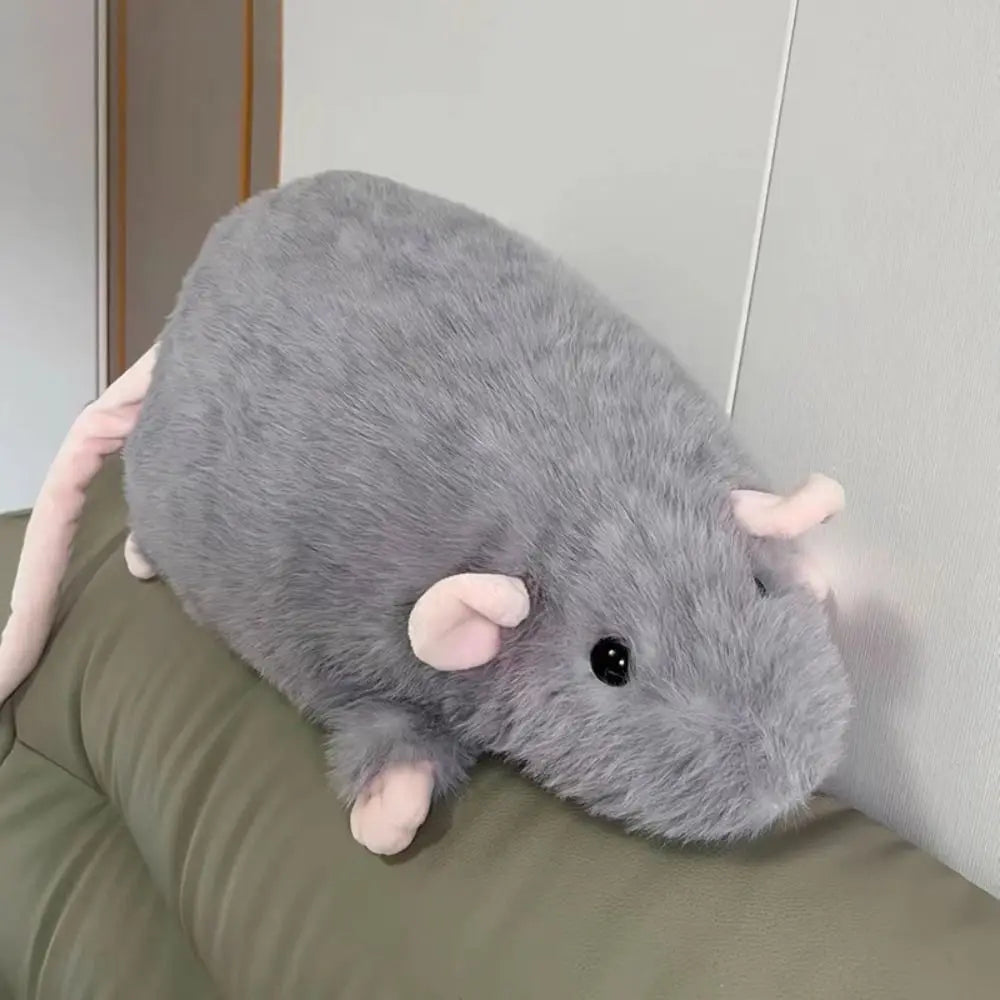 Cute 35/50cm Mouse Doll Cartoon Plush Flower Branch Rat Doll Soft