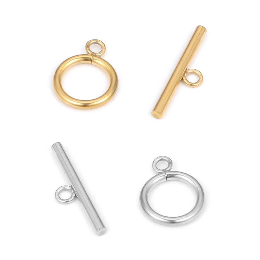 5 Sets Stainless Steel OT Clasp Toggle Clasps for DIY Jewelry Making