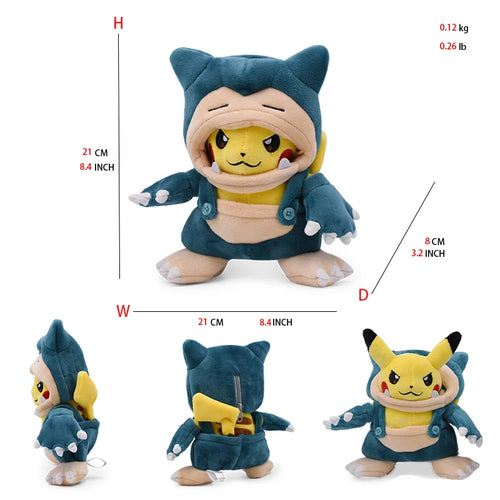 Cos Eevee Pikachu Cosplay Plush Toys Pikachu Peluche Lucario Stuffed