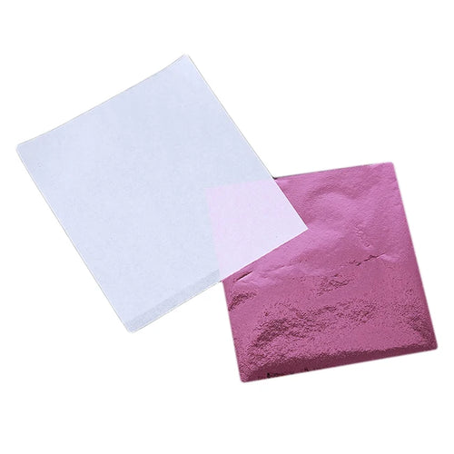 100 Pcs Sheets Pure 24K Gold Foil Leaf Anti-Aging Gilding For Food