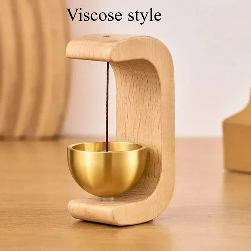 Dopamine Wind Chime Magnetic Indoor Wind Chime, Oak Material Doorbell