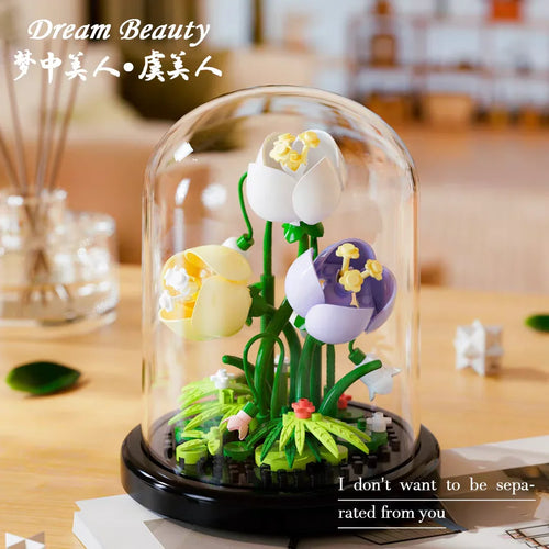 Diy Micro Flower Building Blocks Mini Bricks Particles Eternal Life