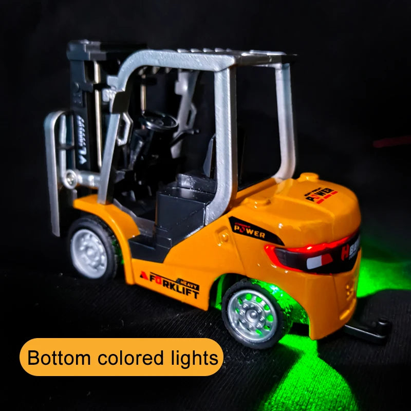 1/64 Remote-controlled Alloy Forklift Engineering Vehicle Tabletop