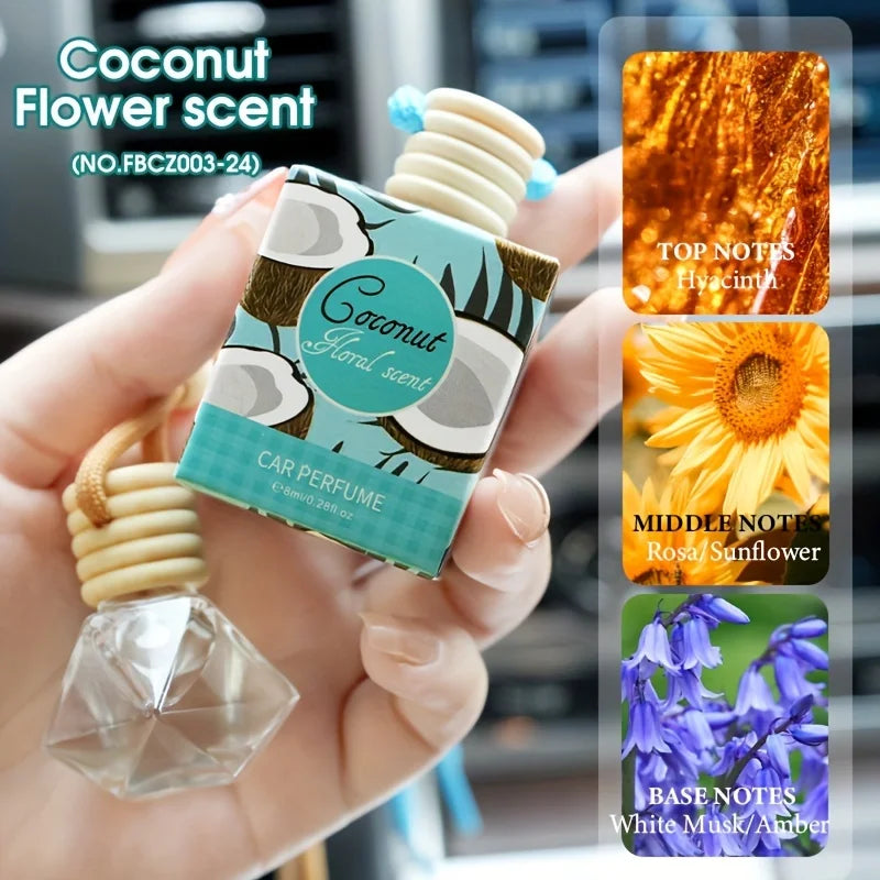 Car Air Freshener Mini Aromatherapy Essential Oil Odor Eliminator Kit