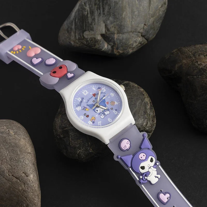 Sanrio 3D Pattern Children's Watch Cinnamoro Hello Kitty Waterproof