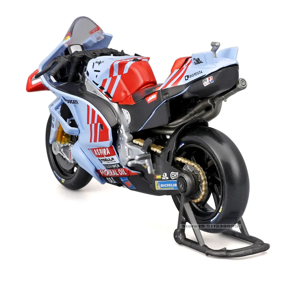 Maisto 1:18 2024 Gresini Racing MotoGP #93 Marc Marquez #73 Alex
