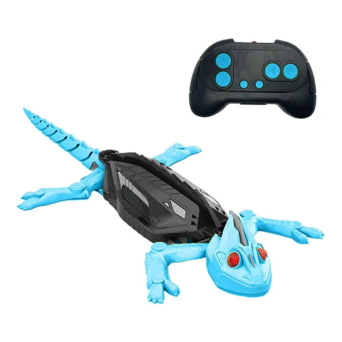 Rechargeable RC Gecko Toy Remote Control Lizard for Kids LED Eyes Dual