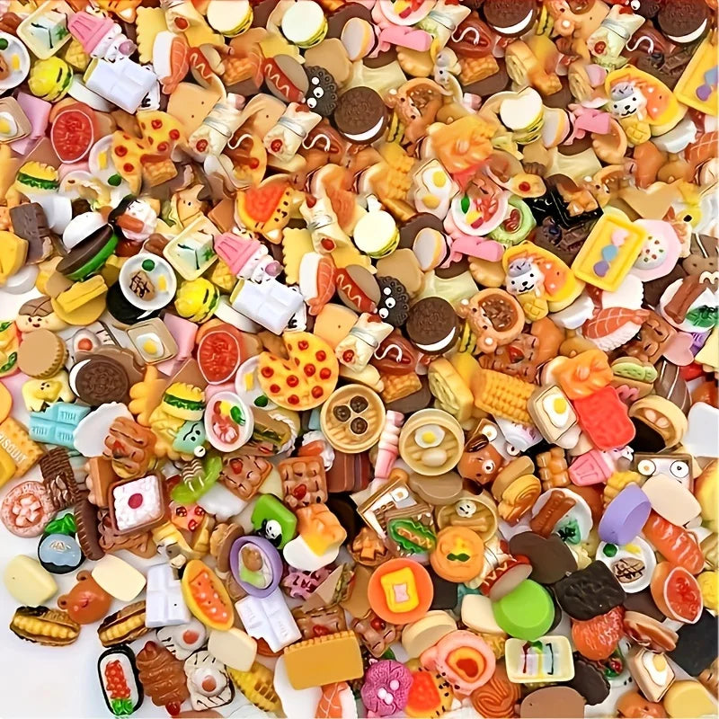 Mini Food Toys Mixed Style Resin Food Doll Kitchen Mini Food Statue