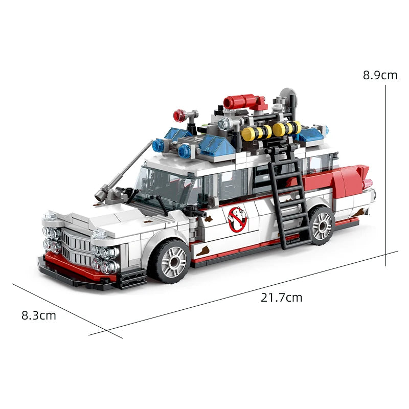 Mini Ghost Racing Car Building Blocks 562PCS MOC Model Car Bricks DIY
