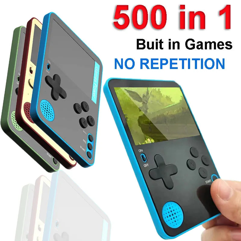 Handheld Game Console 500 Classic Games LCD Portable Retro Video Mini