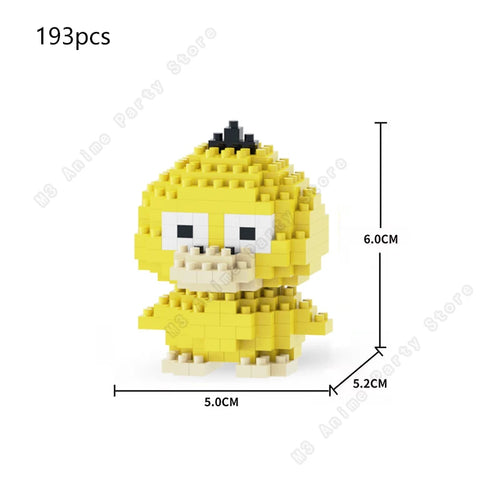 Pokemon Building Blocks Set Pikachu Bricks Block Assembling Micro