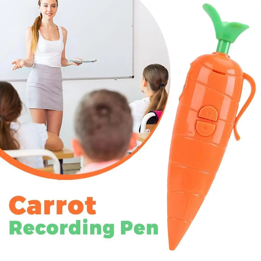 Multi Function Pen Carrot Funny Voice Recorder Pen Write Graffiti Cute