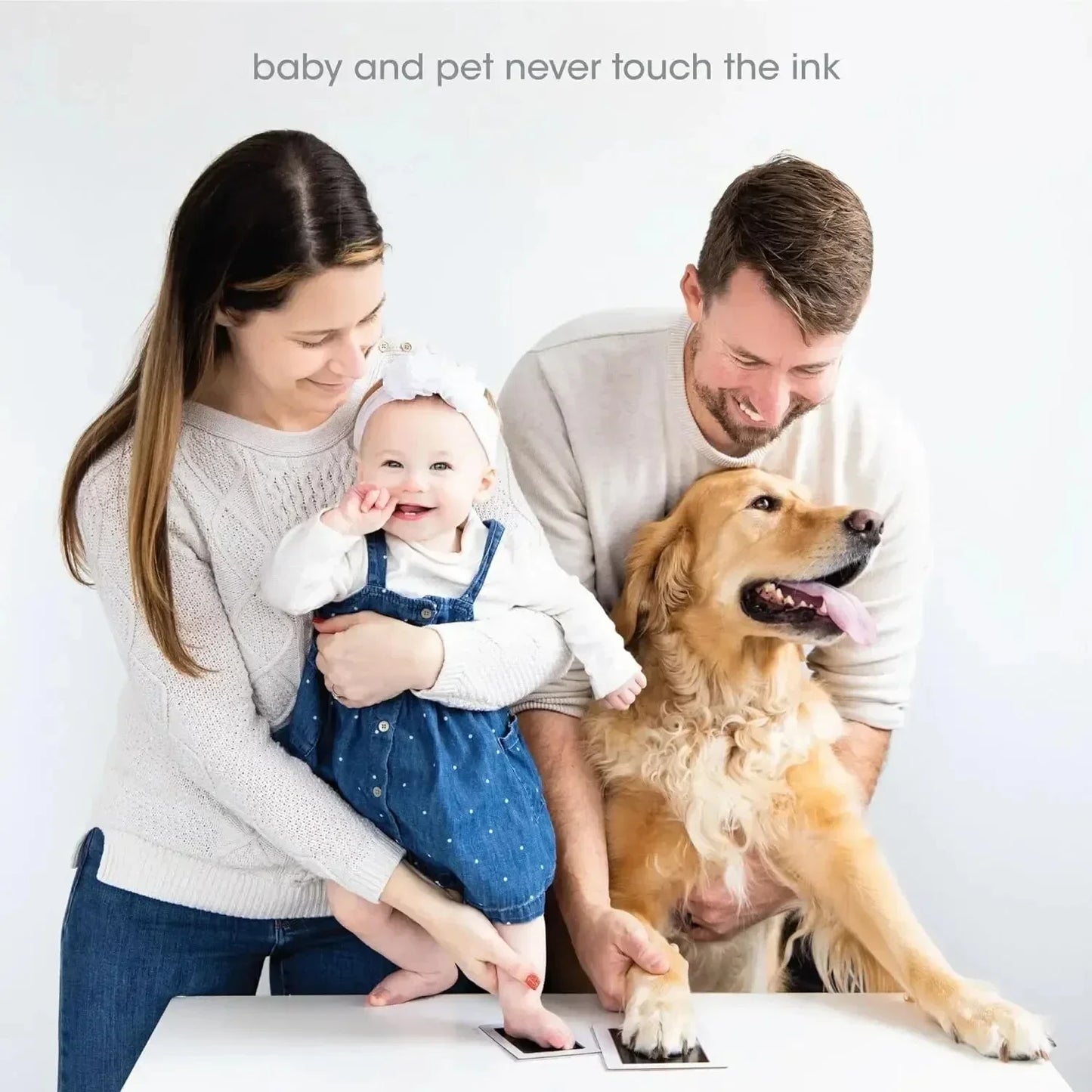 Baby Handprint Footprints Ink Pads for Pet Safe Non-toxic No-Touch