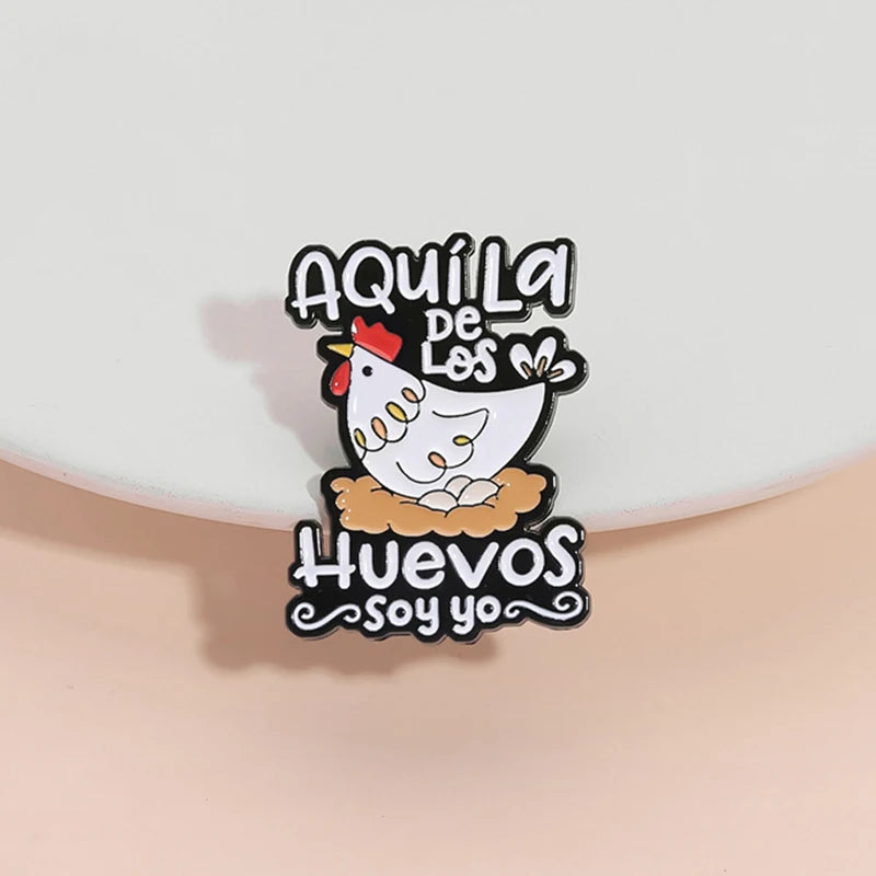 Funny Spanish Quote Enamel Pins Te Calmas O Te Calmas Despues No Digas