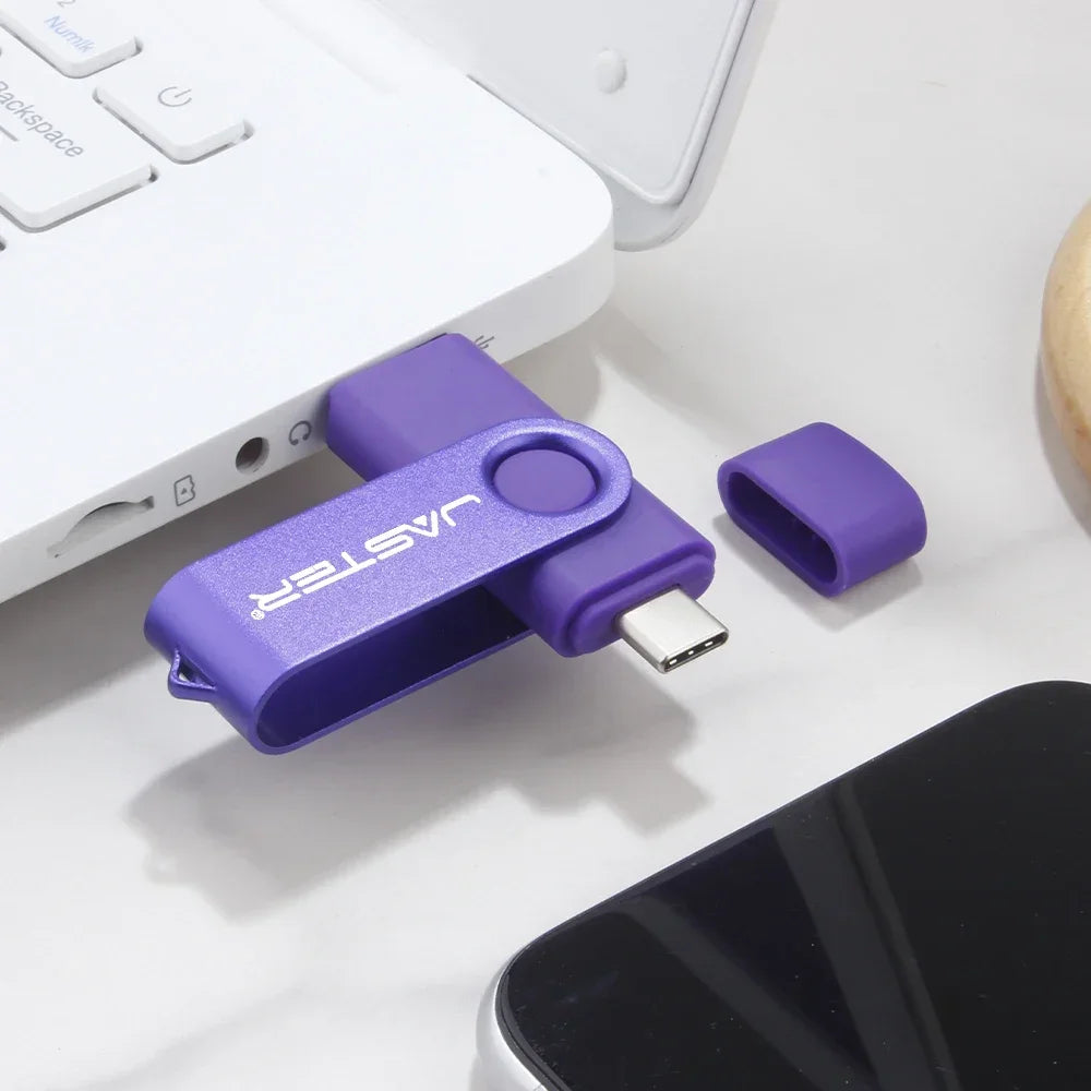 TYPE-C USB Flash Drive 128GB Real Capacity Pen Drive 64GB Free Key