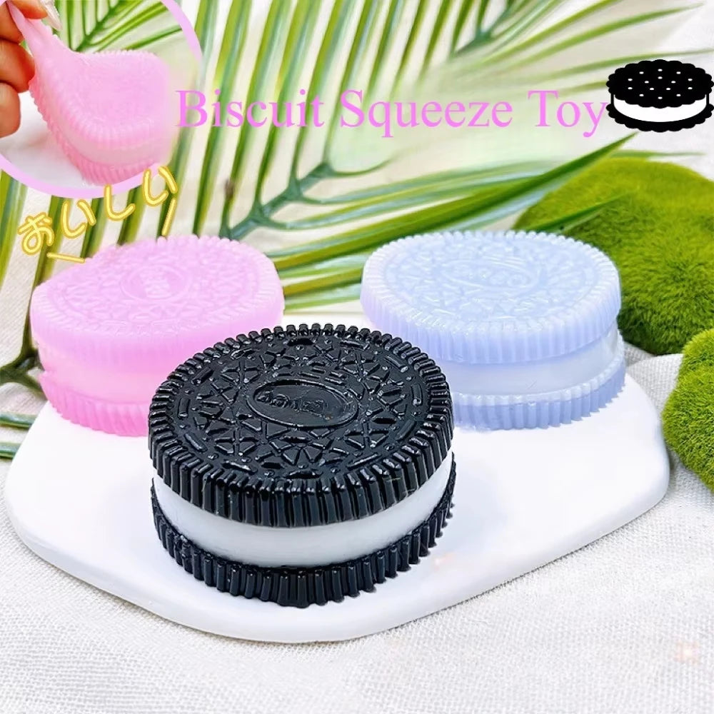 Soft Taba Squishy Handmade Cookies Stress Relief Toy Sensory Fidget