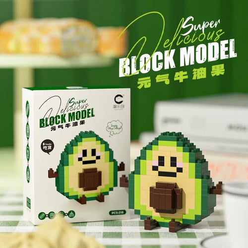 CLC Diamond Particle Casual Splicing Fruit French Fries Burger Block