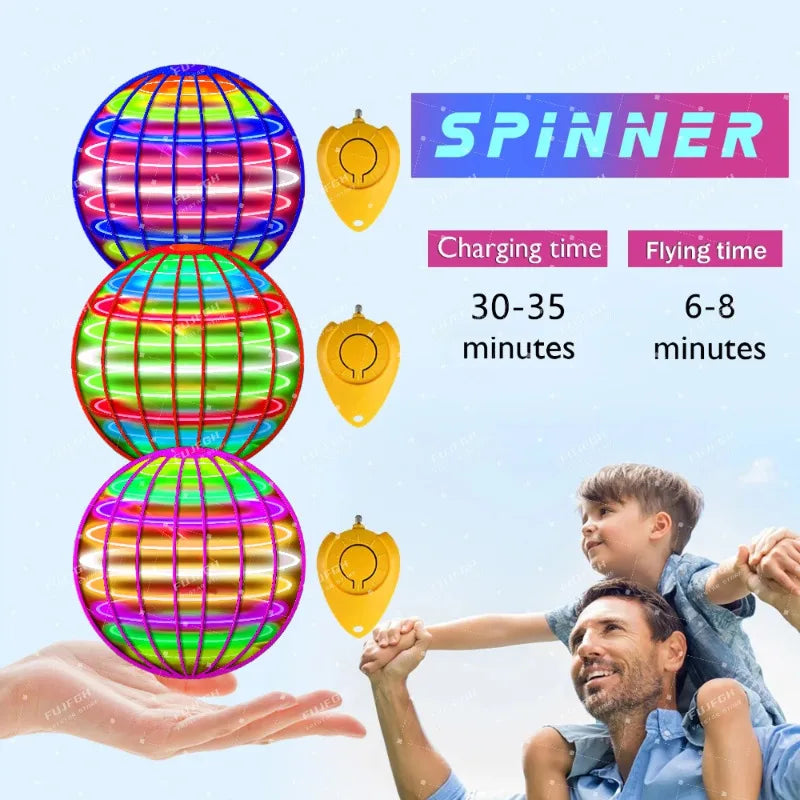 Flying Ball Boomerang Flyorb Magic With LED Lights Drone Hover Ball